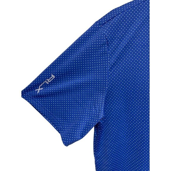 Ralph Lauren RLX BM Golf Logo Blue Dot Short Sleeve Shirt Men's Large - Picture 3 of 8
